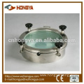 Sanitary Round Glass Top Manhole Cover 1 Bar